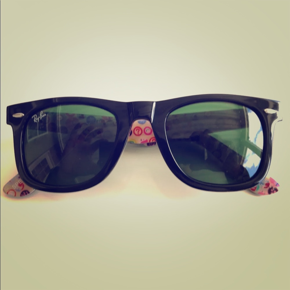 RAY BAN RB 2140 EMOTICON  WAYFARER SUNGLASSES